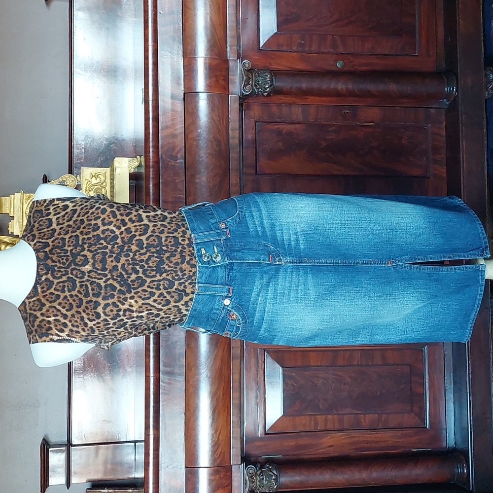 True Religion denim skirt